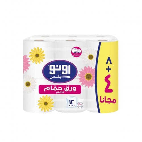 اونو بلس | ورق حمام ناعم طبقتين - 12 رول