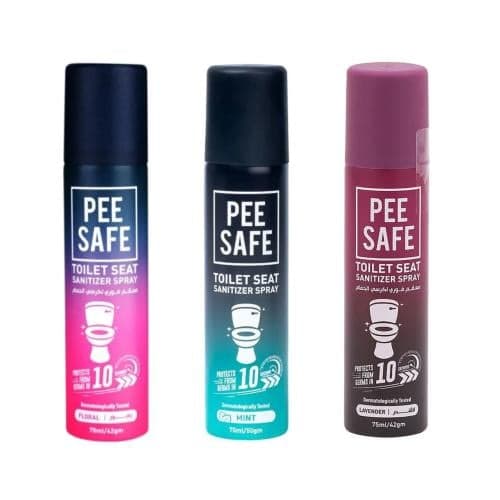 PEE SAFE | ( 3 عبوات ) معقم فوري لكرسي الحمام بروائح متنوعه - 75 مل